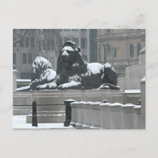 Carte Postale The Lions-Trafalgar Square Londres