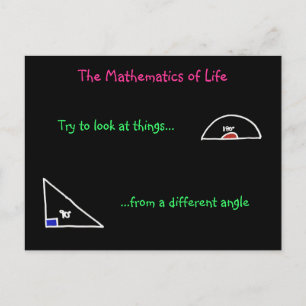 Carte Postale The Mathematics of Life Postcard