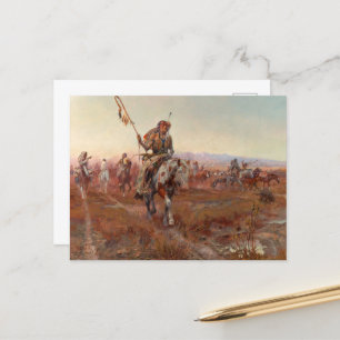 Carte Postale The Medicine Man, 1908 par Charles Marion Russell