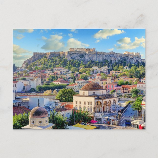 Carte Postale The Monastiraki Square of Athens with Plaka (Devant)