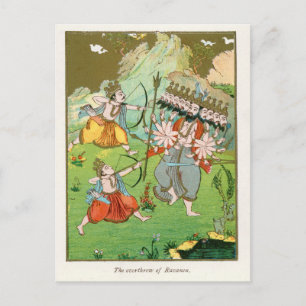 Carte Postale The Overthrow of Ravana