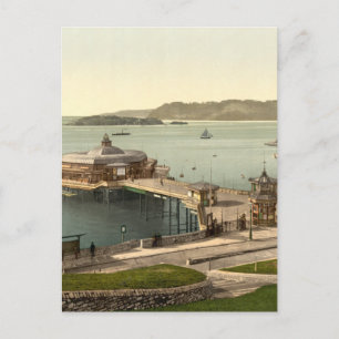 Carte Postale The Pier, avec Drake's Island, Plymouth, Angleterr