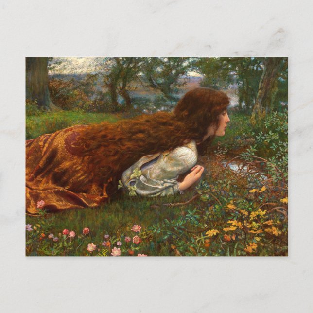 Carte Postale The Princess Out of School by Edward Robert Hughes (Devant)