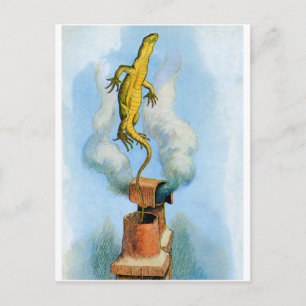 CARTE POSTALE THE RABBIT SENDS IN A LITTLE BILL THE LIZARD