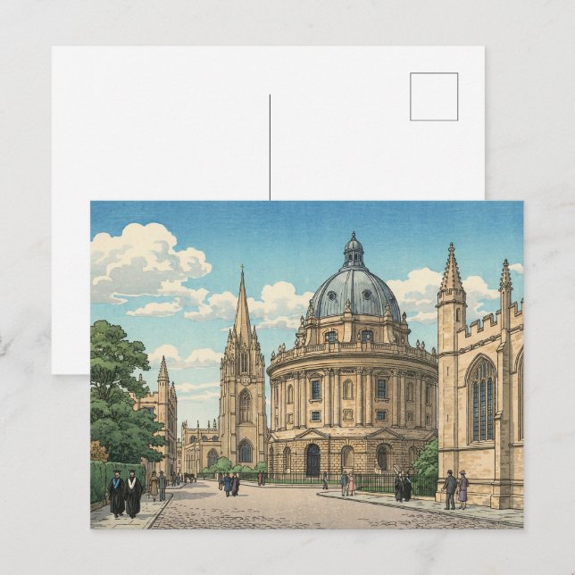 Carte Postale The Radcliffe Camera in Oxford University (Devant / Derrière)