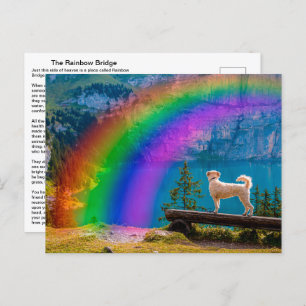 Carte Postale The Rainbow Bridge Poem, In Memory of a Pet... Tha