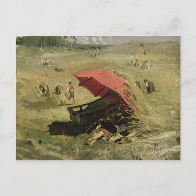 Carte Postale The Red Sunshade, vers 1860 (Devant)