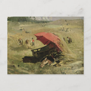 Carte Postale The Red Sunshade, vers 1860