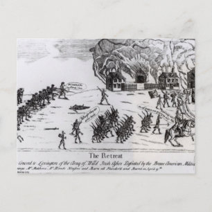Carte Postale The Retreat, publié en 1775