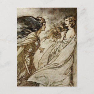 Carte Postale "The Ring - Fling it Away" par Arthur Rackham