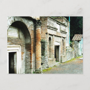 Carte Postale The Ruins of Pompeii - marketplace with temples
