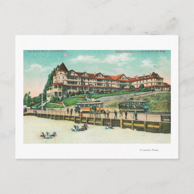 Carte Postale The Sea Beach Hotel from the Beach (Devant)