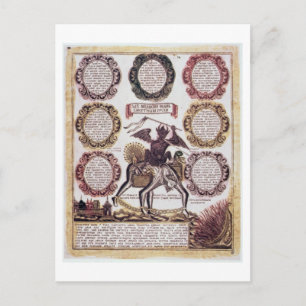 Carte Postale The Seven Deadly Sins (engraving)