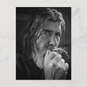 CARTE POSTALE THE SMOKING MAN