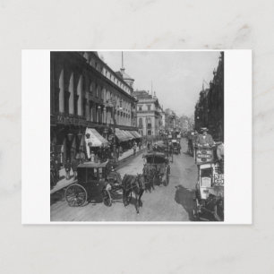 Carte Postale The Strand, 1901 Londres Angleterre, Royaume-Uni.