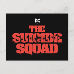 Carte Postale The Suicide Squad   Logo Rouge et Noir