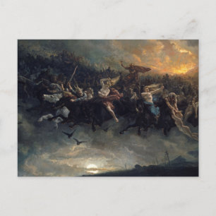 Carte Postale The Wild Hunt Of Odin By Peter Nicolai Arbo 1872