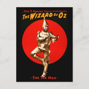 Carte Postale The Wizard of Oz - affiche théâtrale vintage