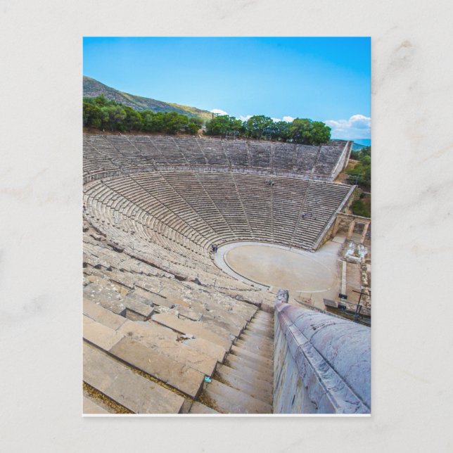 Carte Postale théâtre antique en Argolide, Grèce (Devant)