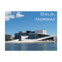 Théatre de l'opéra d'Oslo en Norvège un jour d'été
