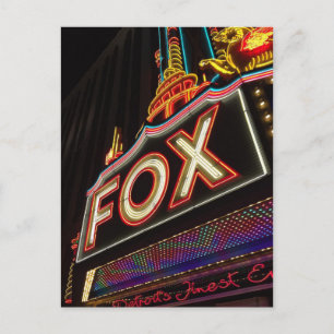 Carte Postale Théâtre Detroit Michigan