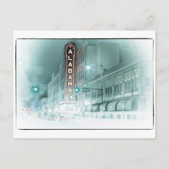 Carte Postale Théâtre historique en Alabama à Birmingham, Alabam (Devant)
