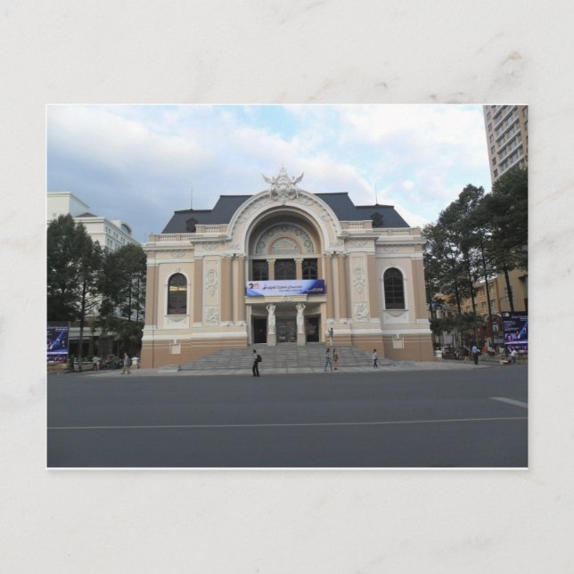Carte Postale Théâtre municipal d'Hô Chi Minh au Vietnam (Devant)