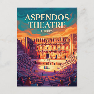 Carte Postale Théâtre Romain d'Aspendos Turquie