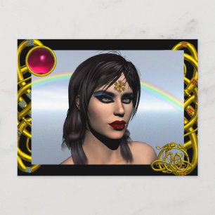 CARTE POSTALE THEDA / HYPER DRAGON ROUGE RUBY