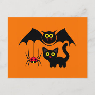 Carte Postale Théème d'Halloween