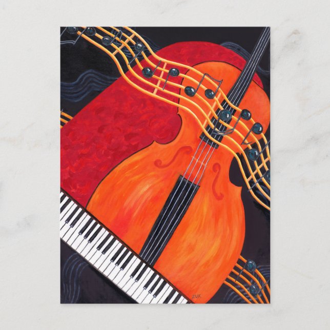 Carte Postale Thème de musique (Devant)