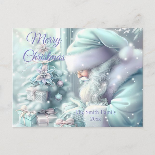 Carte Postale Thème de Noël coloré moderne (Devant)