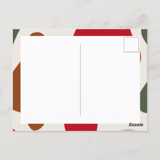 Carte Postale Thème de Noël : un motif simple mignon