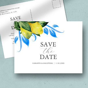 Carte Postale Thème Mariage Alfresco Enregistrer La Date