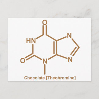 Carte Postale Théobromine au chocolat