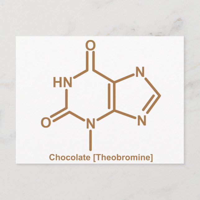 Carte Postale Théobromine au chocolat (Devant)