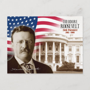 Carte Postale Theodore Roosevelt - 26ème Président des Etats-Uni