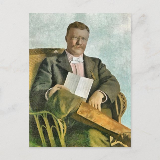 CARTE POSTALE THEODORE ROOSEVELT À OYSTER BAY (Devant)