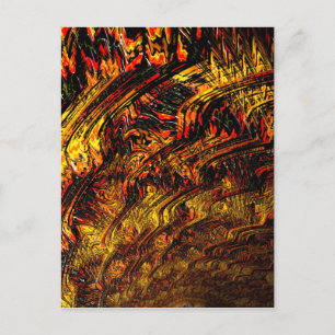 Carte Postale Théorie du chaos 4 art fractal Abstrait