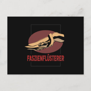 Carte Postale Thérapeute de massage Faszienflusterer