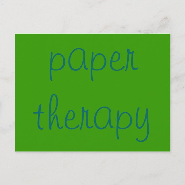 Carte Postale thérapie au papier (Devant)