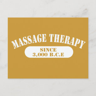 Carte Postale Thérapie de Massage Depuis 3 000 A.C.