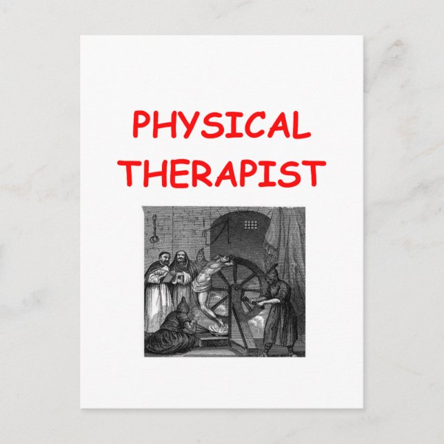 Carte Postale thérapie physique (Devant)