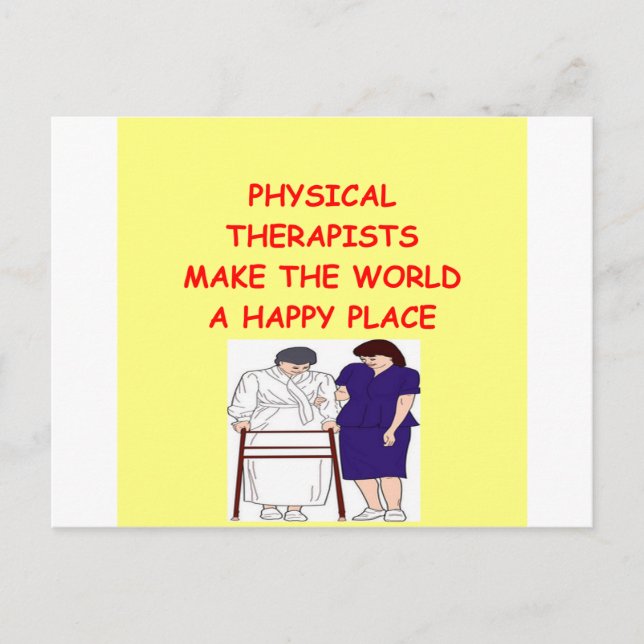 Carte Postale thérapie physique (Devant)
