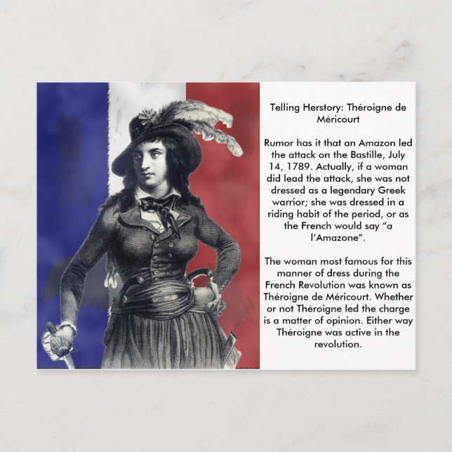 Carte Postale Théroigne de Méricourt (Devant)