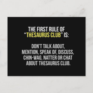 Carte postale Thesaurus Club