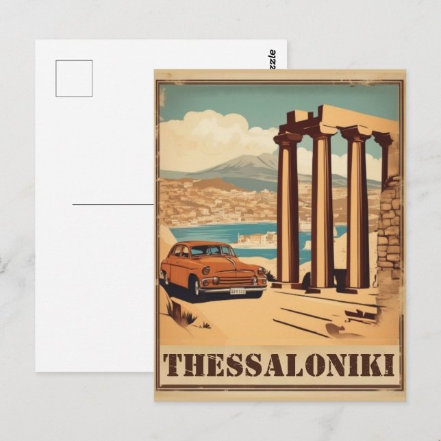 Carte Postale Thessalonique ville, Grèce vocation souvenir (Devant / Derrière)