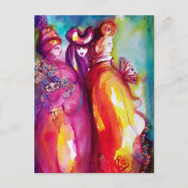 Carte Postale THIRD MASK / mascarade de Venise (Devant)