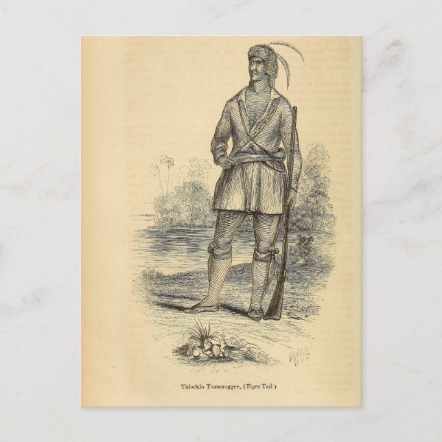 Carte Postale Thlocklo Tustenuggee (Devant)