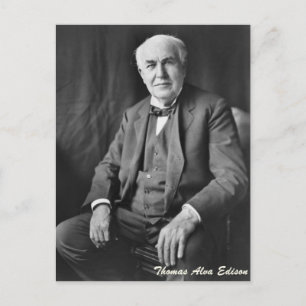 Carte Postale Thomas Alva Edison